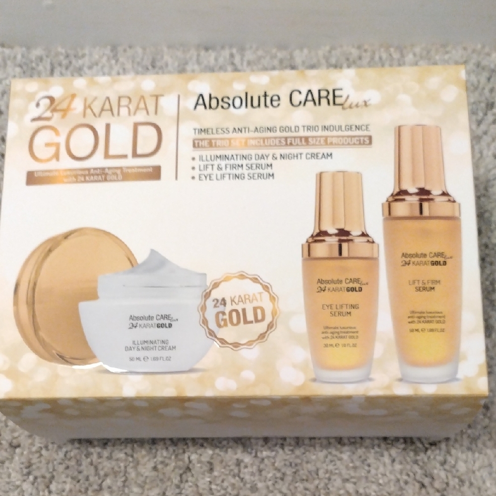 Absolute Care Lux Gold Skincare Set With 24 Karat Gold